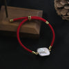 Bracelet Red Rope Baroque Sugar Cube Pearl Knitted Women's Fashion Versatile