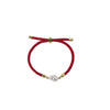 Bracelet Red Rope Heartshaped Freshwater Pearl Knitted Women's Minimalist