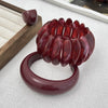 Bracelet Resin Handmade Curved Gradient Burgundy Smooth Elastic