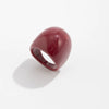 Bracelet Resin Handmade Curved Gradient Burgundy Smooth Elastic