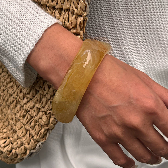 Bracelet Resin Vintage Personality Fashion Exaggerated Ladies Polishing
