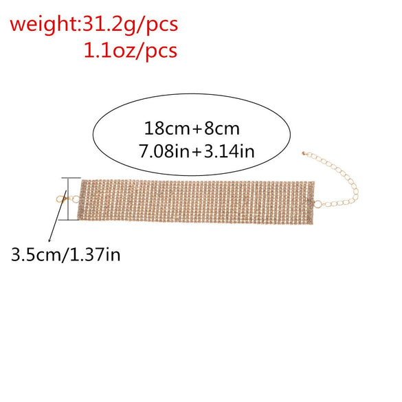 Bracelet Rhinestone Alloy Inlaid Artificial Gem Semiprecious Stone Geometric Exaggerated Style For Women