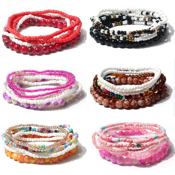 Bracelet Rice Beads Geometric Style For Women