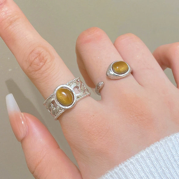 Bracelet Ring Copper Geometric Style Electroplating For Women