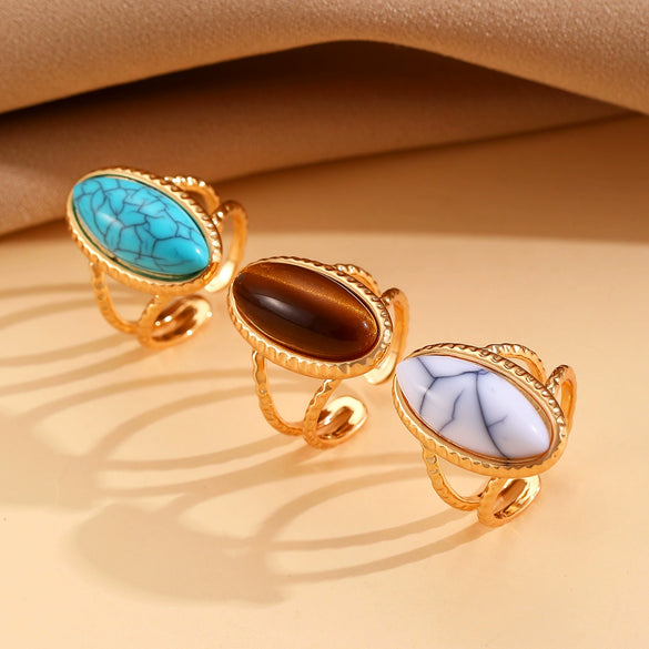 Bracelet Ring Copper Geometric Style Electroplating For Women