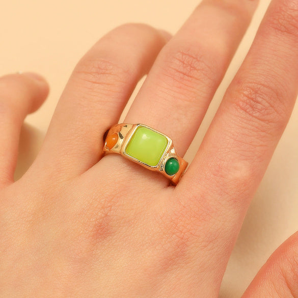Bracelet Ring Copper Geometric Style Electroplating For Women