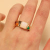 Bracelet Ring Copper Geometric Style Electroplating For Women