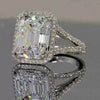 Bracelet Ring Copper Zircon Geometric Princess Style
