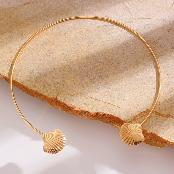 Bracelet Ring Shell Alloy Electroplating Minimalist Style