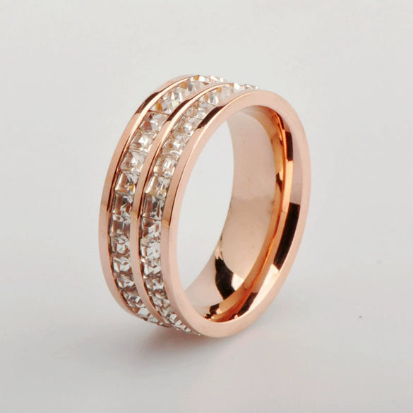 Bracelet Ring Titanium Steel Rhombus Electroplating Natural Style For Men And Women