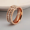 Bracelet Ring Titanium Steel Rhombus Electroplating Natural Style For Men And Women