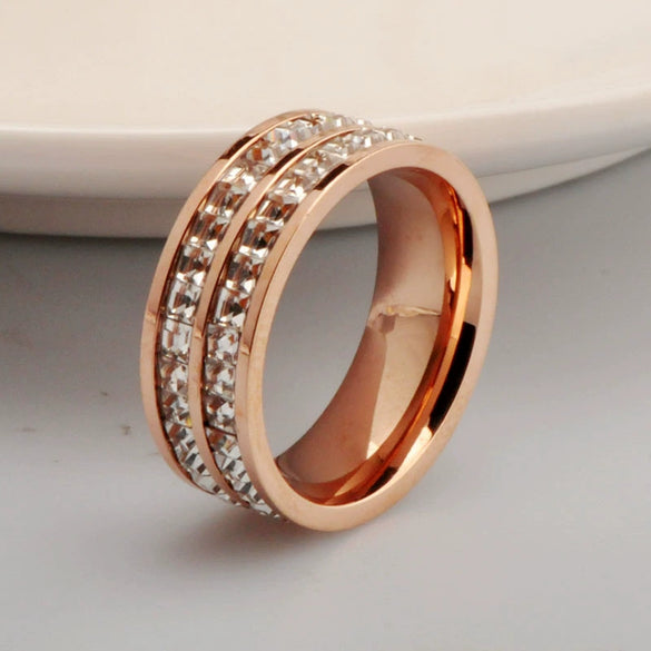 Bracelet Ring Titanium Steel Rhombus Electroplating Natural Style For Men And Women