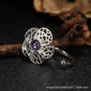Bracelet S925 Sterling Silver Crystal Flower Geometric Set With Gems For Women