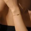 Bracelet S925 Sterling Silver Geometric Electroplated Platinum 18K Gold Light Luxury Style