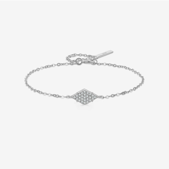 Bracelet S925 Sterling Silver Geometric Electroplated Platinum 18K Gold Light Luxury Style