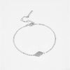 Bracelet S925 Sterling Silver Geometric Electroplated Platinum 18K Gold Light Luxury Style