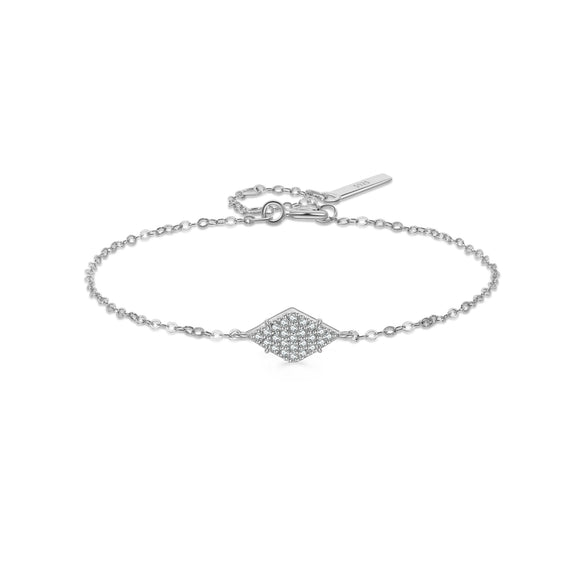 Bracelet S925 Sterling Silver Geometric Electroplated Platinum 18K Gold Light Luxury Style
