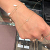 Bracelet S925 Sterling Silver Goldplated Ushaped With Letters Numbers Text For Female