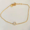 Bracelet S925 Sterling Silver Goldplated Ushaped With Letters Numbers Text For Female