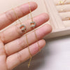 Bracelet S925 Sterling Silver Goldplated Ushaped With Letters Numbers Text For Female