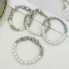 Bracelet Set Imitation Pearl Geometric Handmade Ins Style For Women