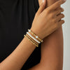 Bracelet Set Imitation Pearl Geometric Handmade Ins Style For Women