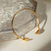 Bracelet Set Stainless Steel Scallop Opening Jewelry Electroplated For Women