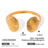 Bracelet Set Stainless Steel Scallop Opening Jewelry Electroplated For Women