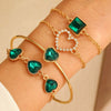 Bracelet Set Zinc Alloy Heart Geometric Animal Zodiac Diamond Women's Jewelry