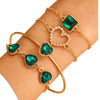 Bracelet Set Zinc Alloy Heart Geometric Animal Zodiac Diamond Women's Jewelry