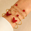 Bracelet Set Zinc Alloy Heart Geometric Animal Zodiac Diamond Women's Jewelry