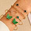Bracelet Set Zinc Alloy Heart Geometric Animal Zodiac Diamond Women's Jewelry