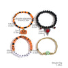 Bracelet Set Zinc Alloy Punk Festival Element Geometric Electroplating Orange Pumpkin Skull Pendant
