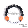 Bracelet Set Zinc Alloy Punk Festival Element Geometric Electroplating Orange Pumpkin Skull Pendant