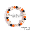 Bracelet Set Zinc Alloy Punk Festival Element Geometric Electroplating Orange Pumpkin Skull Pendant