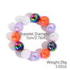 Bracelet Set Zinc Alloy Punk Festival Element Geometric Electroplating Orange Pumpkin Skull Pendant