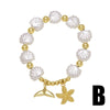 Bracelet Shell Copper Star Pattern Electroplating Ocean Style Starfish Octopus Pendant Unisex