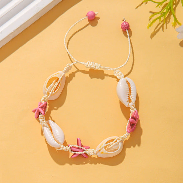 Bracelet Shell Imitation Pearl Gravel Handmade Beads Women's Natural Style