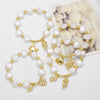 Bracelet Shell Pearl Copper Geometric Style Electroplated
