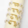 Bracelet Shell Pearl Copper Geometric Style Electroplated