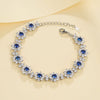 Bracelet 925 Silver Cultivation Emerald Geometric Electroplating Design For Women