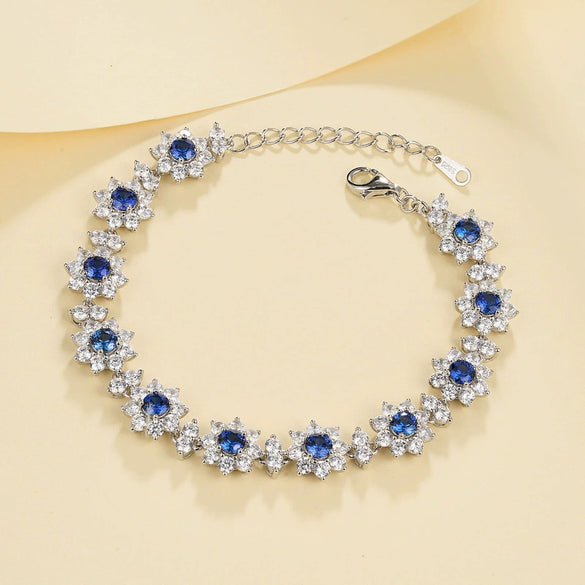 Bracelet 925 Silver Cultivation Emerald Geometric Electroplating Design For Women