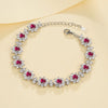 Bracelet 925 Silver Cultivation Emerald Geometric Electroplating Design For Women