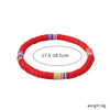 Bracelet Soft Ceramic Shell Color Tassel Bohemian Style With Flowers Ushape Geometric Pattern Electroplated For Women