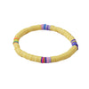 Bracelet Soft Ceramic Shell Color Tassel Bohemian Style With Flowers Ushape Geometric Pattern Electroplated For Women