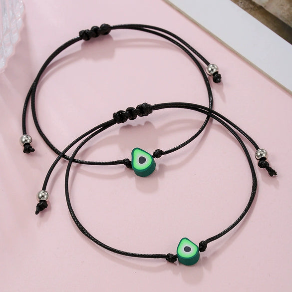 Bracelet Soft Pottery Aocado Pendant Unisex Handmade