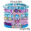Bracelet Soft Pottery Love Flower English Letter Devil's Eye Star Design For Women