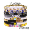 Bracelet Soft Pottery Love Flower English Letter Devil's Eye Star Design For Women