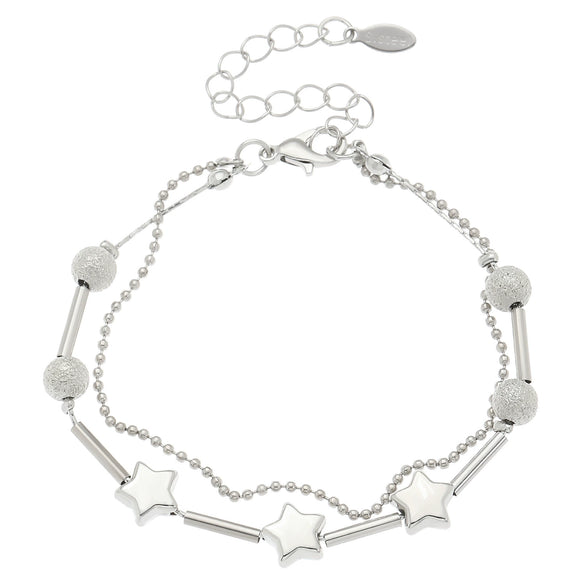 Bracelet Stainless Steel Alloy Unisex Electroplated Geometric Star Minimalist Style