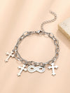 Bracelet Stainless Steel Alloy Unisex Electroplated Geometric Star Minimalist Style